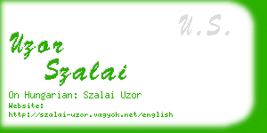 uzor szalai business card